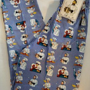 Men's Chef Works Baggy Pants Chef Theme Brand New Sz XS